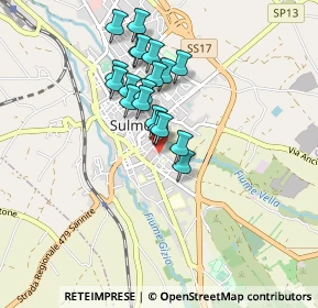 Mappa Via Armando Diaz, 67039 Sulmona AQ, Italia (0.75158)