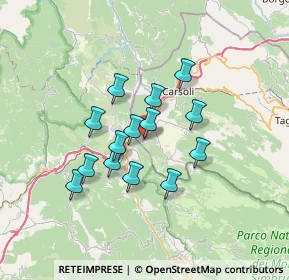 Mappa Via Roma, 67063 Oricola AQ, Italia (5.63286)