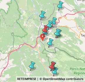 Mappa Via Roma, 67063 Oricola AQ, Italia (7.86923)