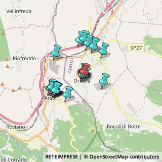 Mappa Via Roma, 67063 Oricola AQ, Italia (1.34444)