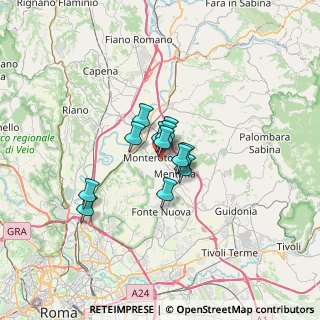 Mappa Viale Fausto Cecconi, 00015 Monterotondo RM, Italia (3.91167)