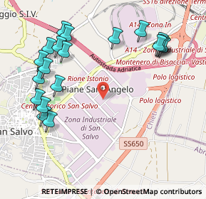 Mappa Zona Ind.le Viale Olanda, 66050 San Salvo CH, Italia (1.3035)