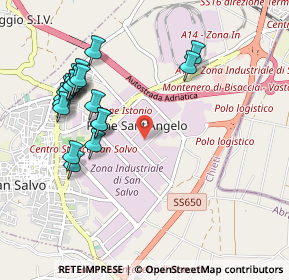 Mappa Zona Ind.le Viale Olanda, 66050 San Salvo CH, Italia (1.1235)