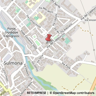 Mappa Via Cappuccini, 67039 Sulmona AQ, Italia, 67039 Sulmona, L'Aquila (Abruzzo)