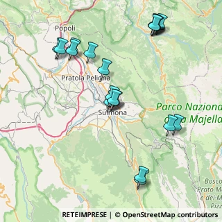 Mappa BUCO DELLA GROTTA, 67039 Sulmona AQ, Italia (9.6555)