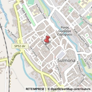 Mappa Corso XXV Aprile, 175, 67039 Sulmona, L'Aquila (Abruzzo)