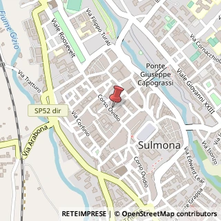 Mappa Via Antonio De Nino,  8, 67039 Sulmona, L'Aquila (Abruzzo)