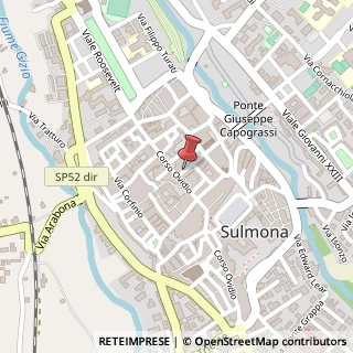 Mappa Via Antonio de Nino, 8, 67039 Sulmona, L'Aquila (Abruzzo)