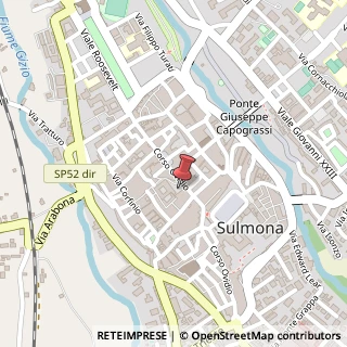 Mappa Piazza XX Settembre, 11, 67039 Sulmona, L'Aquila (Abruzzo)