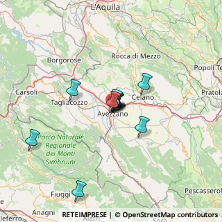 Mappa Via Marcello, 67051 Avezzano AQ, Italia (9.42727)