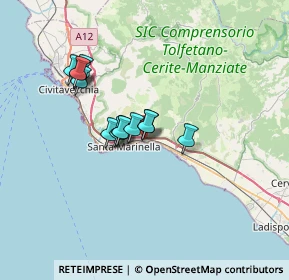 Mappa Via degli Olmi, 00058 Santa Marinella RM, Italia (5.76429)