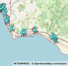 Mappa Via degli Olmi, 00058 Santa Marinella RM, Italia (7.0505)