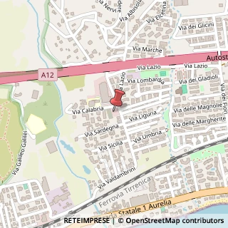 Mappa Via Valdambrini, 91, 00058 Santa Marinella, Roma (Lazio)