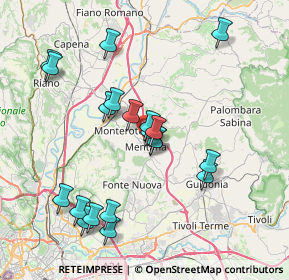 Mappa Via Arrigo Boito, 00013 Mentana RM, Italia (7.993)