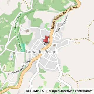 Mappa Via san rocco 12, 66010 Lama dei Peligni, Chieti (Abruzzo)