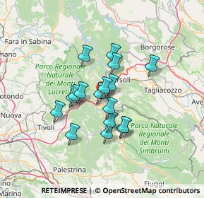 Mappa Via dei Massimo, 00023 Arsoli RM, Italia (10.45588)