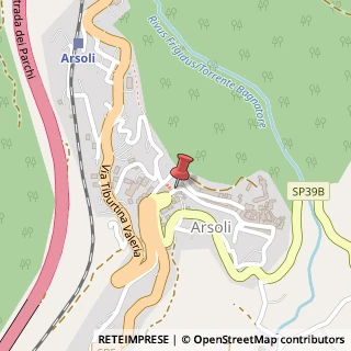 Mappa Piazza Amico D'Arsoli, 4, 00023 Arsoli, Roma (Lazio)