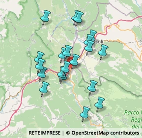 Mappa Via dei Massimo, 00023 Arsoli RM, Italia (6.8385)