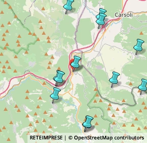 Mappa Via dei Massimo, 00023 Arsoli RM, Italia (5.065)