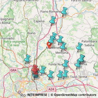 Mappa Via Monte Sant'Ilario, 00015 Monterotondo RM, Italia (9.8735)
