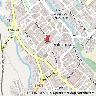 Mappa Via Manlio D'Eramo, 8, 67039 Sulmona, L'Aquila (Abruzzo)