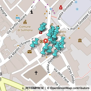 Mappa Piazza del Carmine, 67039 Sulmona AQ, Italia (0)