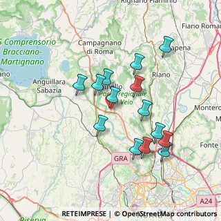 Mappa Via di Santa Cornelia, 00060 Formello RM, Italia (6.95929)