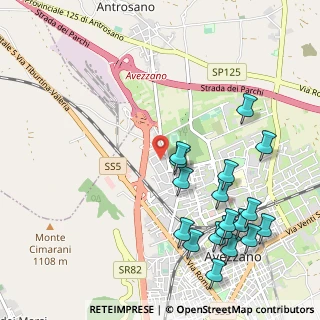 Mappa Via P. Ciocci, 67051 Avezzano AQ, Italia (1.31778)