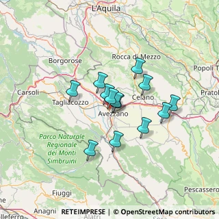 Mappa Via P. Ciocci, 67051 Avezzano AQ, Italia (10.51308)