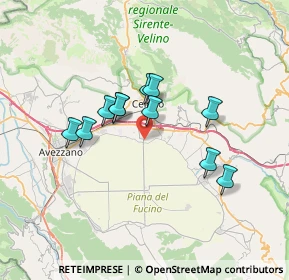 Mappa SP N19 Ultrafucense, 67043 Celano AQ, Italia (5.86)