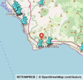 Mappa Poggio Bellavista, 00058 Santa Marinella RM, Italia (5.58846)