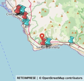 Mappa Poggio Bellavista, 00058 Santa Marinella RM, Italia (5.52556)