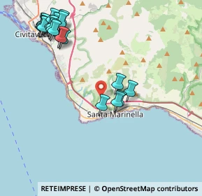 Mappa Poggio Bellavista, 00058 Santa Marinella RM, Italia (5.2495)