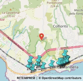 Mappa Poggio Bellavista, 00058 Santa Marinella RM, Italia (1.552)