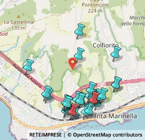 Mappa Poggio Bellavista, 00058 Santa Marinella RM, Italia (1.18333)