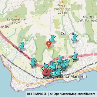 Mappa Poggio Bellavista, 00058 Santa Marinella RM, Italia (1.21034)