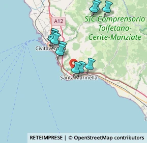 Mappa Poggio Bellavista, 00058 Santa Marinella RM, Italia (7.0525)