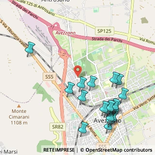 Mappa Via Olimpiadi, 67051 Avezzano AQ, Italia (1.32053)