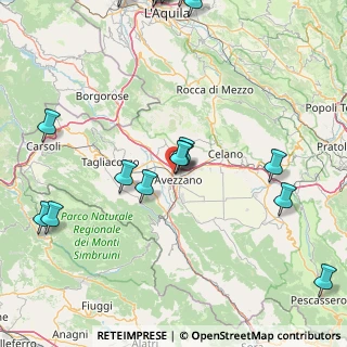 Mappa Via Olimpiadi, 67051 Avezzano AQ, Italia (25.6675)