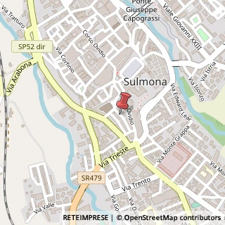 Mappa Via Panfilo Serafini, 18, 67039 Sulmona, L'Aquila (Abruzzo)