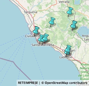 Mappa Via della Fornacetta, 00058 Santa Marinella RM, Italia (13.6225)