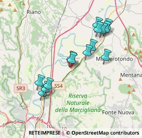 Mappa Via Angelo Banti, 00138 Tenuta Santa Colomba RM, Italia (3.75357)