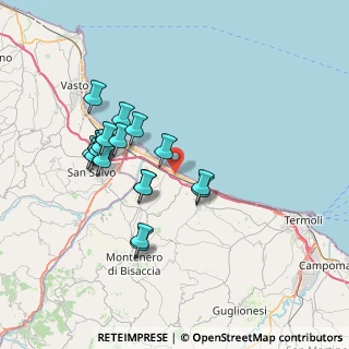 Mappa Contrada Marinelle SS 16 Km 530-110, 86038 Petacciato CB, Italia (7.15368)