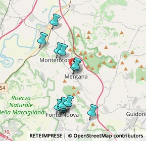 Mappa Via Lorenzo Perosi, 00013 Mentana RM, Italia (3.96615)