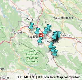 Mappa Strada Provinciale 89 Dorsale Palentina, 67069 Tagliacozzo AQ, Italia (9.67737)