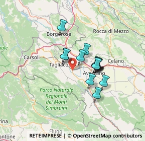Mappa Strada Provinciale 89 Dorsale Palentina, 67069 Tagliacozzo AQ, Italia (10.13357)