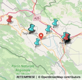 Mappa Strada Provinciale 89 Dorsale Palentina, 67069 Tagliacozzo AQ, Italia (8.1985)