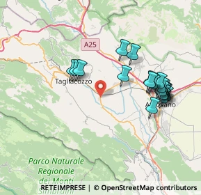 Mappa Strada Provinciale 89 Dorsale Palentina, 67069 Tagliacozzo AQ, Italia (8.0595)