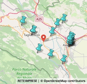 Mappa Strada Provinciale 89 Dorsale Palentina, 67069 Tagliacozzo AQ, Italia (8.5535)