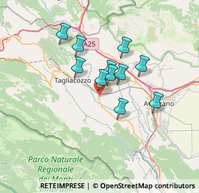 Mappa Strada Provinciale 89 Dorsale Palentina, 67069 Tagliacozzo AQ, Italia (5.49727)